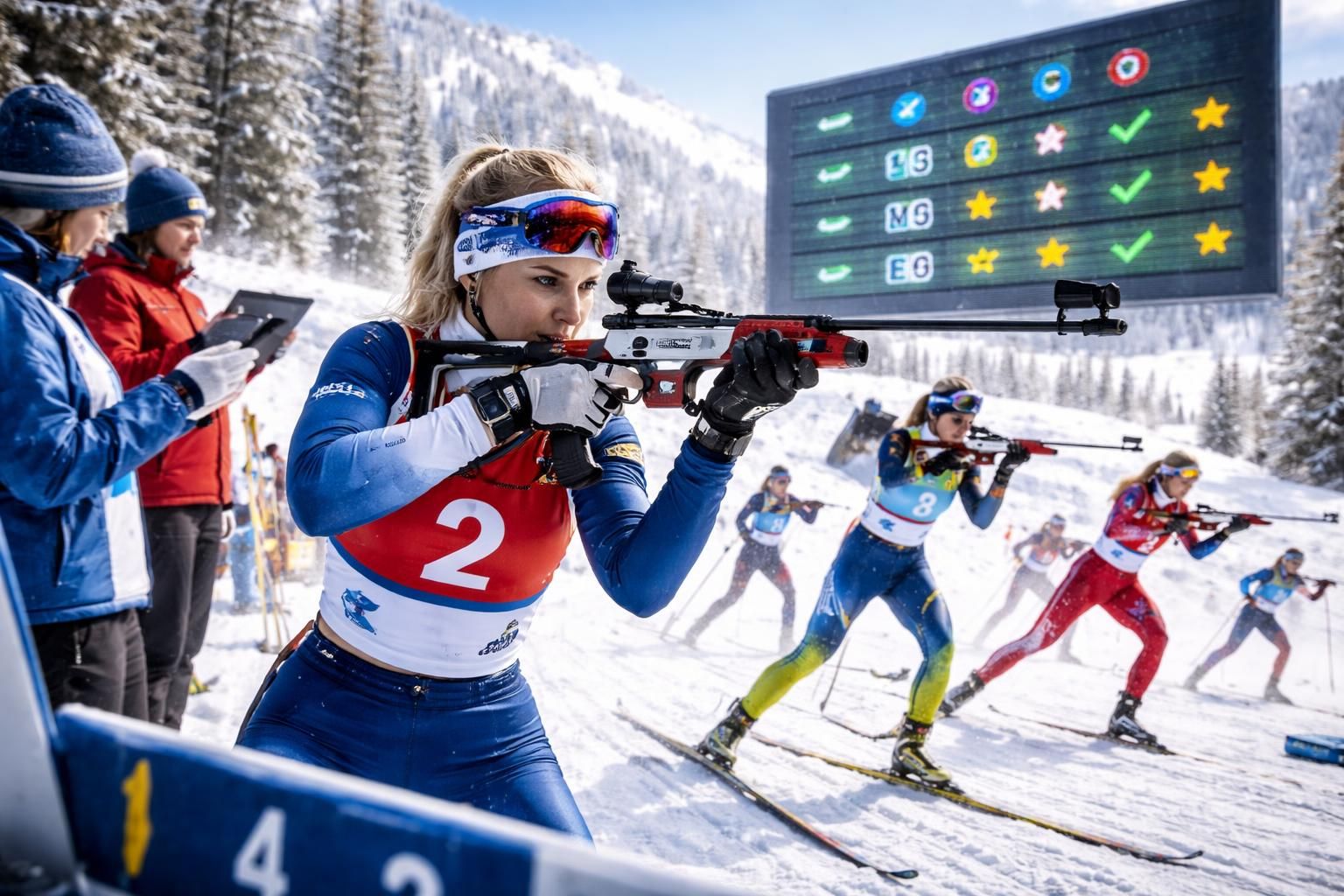 découvrez comment les points sont attribués dans le classement général du biathlon féminin, avec une explication claire des règles et du système de notation.