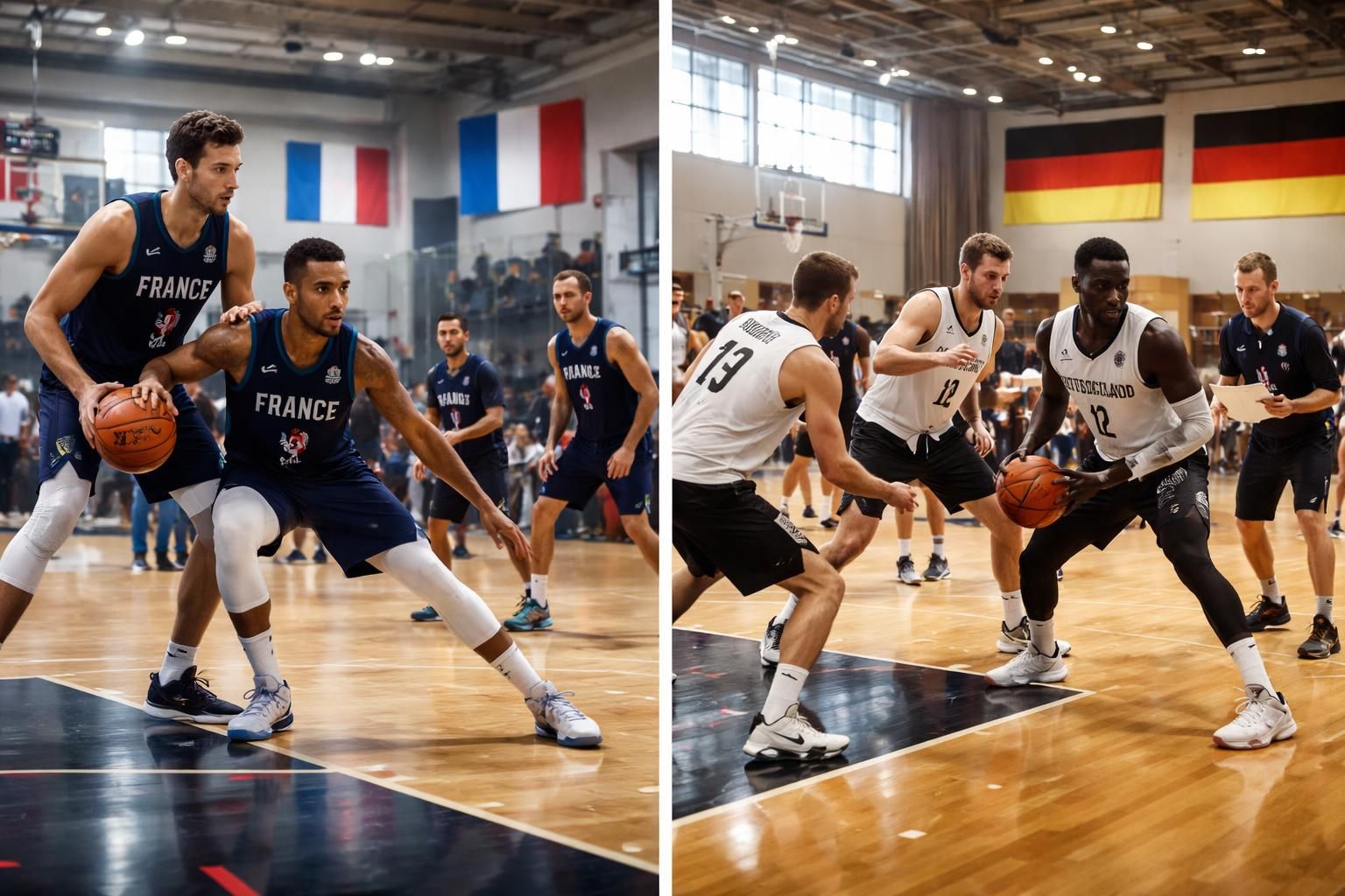 découvrez comment la france et l'allemagne se préparent pour le match de basket aux jeux olympiques, avec un focus sur leurs stratégies, entraînements et ambitions pour la compétition.