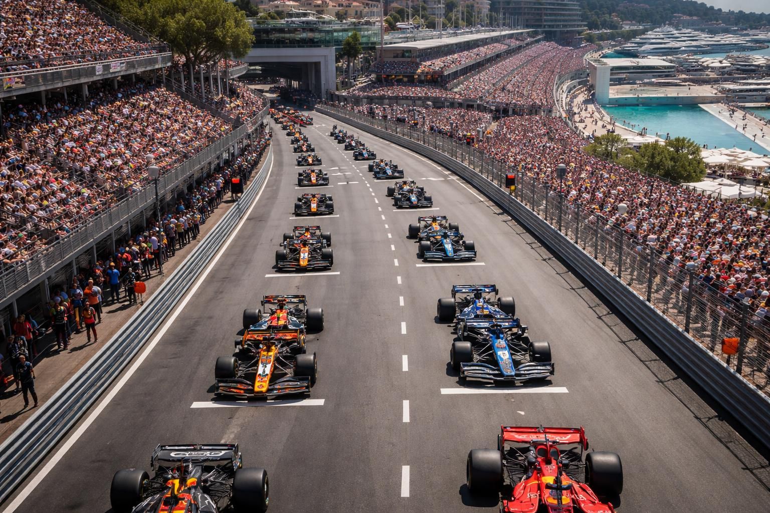 découvrez la grille de départ de la f1 à monaco et suivez le parcours des pilotes pour comprendre leurs positions avant la course.
