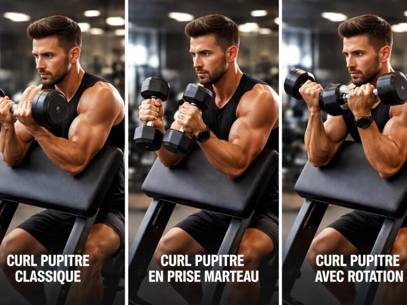 Les variantes du curl au pupitre à essayer pour diversifier votre entraînement