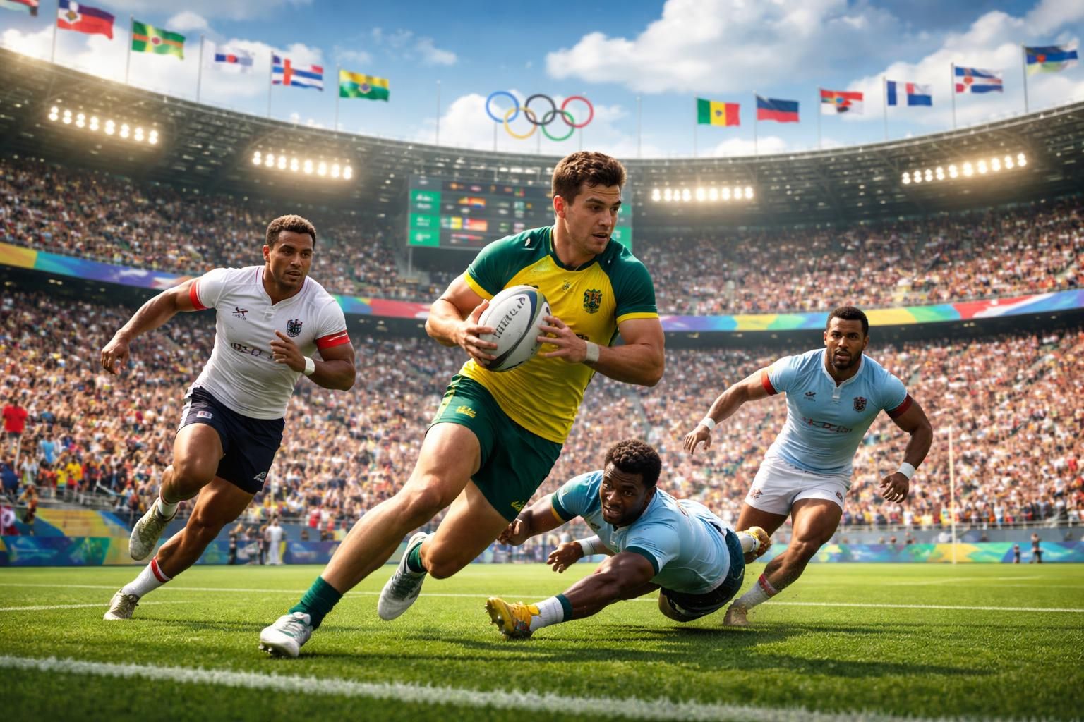 suivez le calendrier et les résultats du rugby à sept aux jeux olympiques d'été pour ne rien manquer des matchs et actualités en direct.