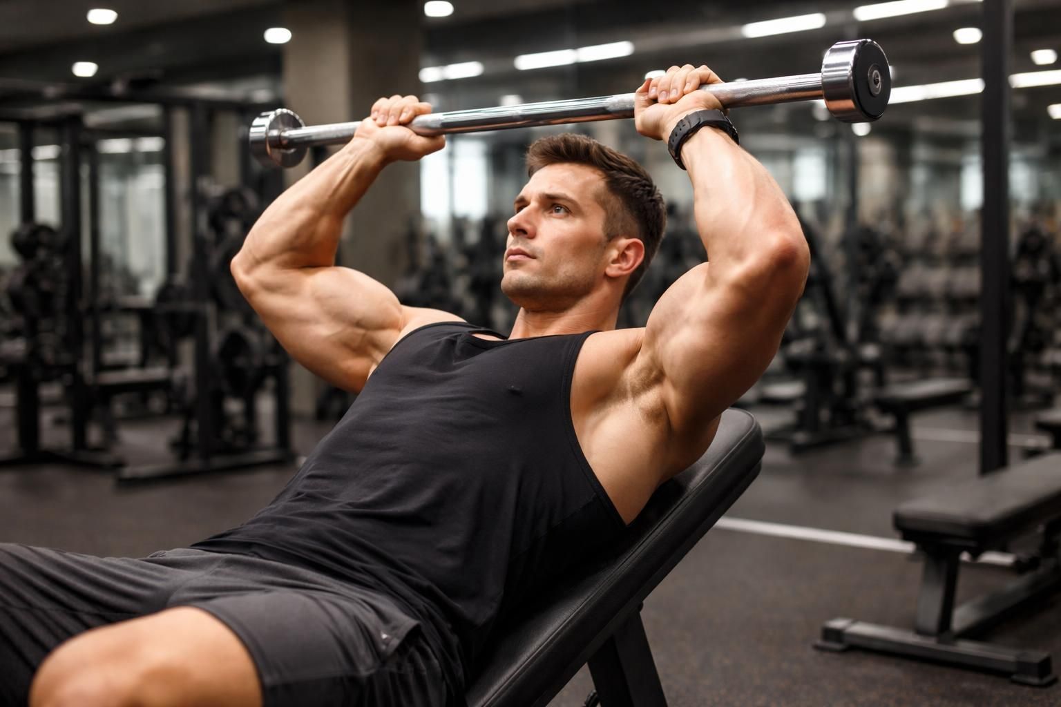 découvrez nos conseils pratiques pour maîtriser le bar au front triceps, progresser efficacement et prévenir les blessures lors de vos entraînements.