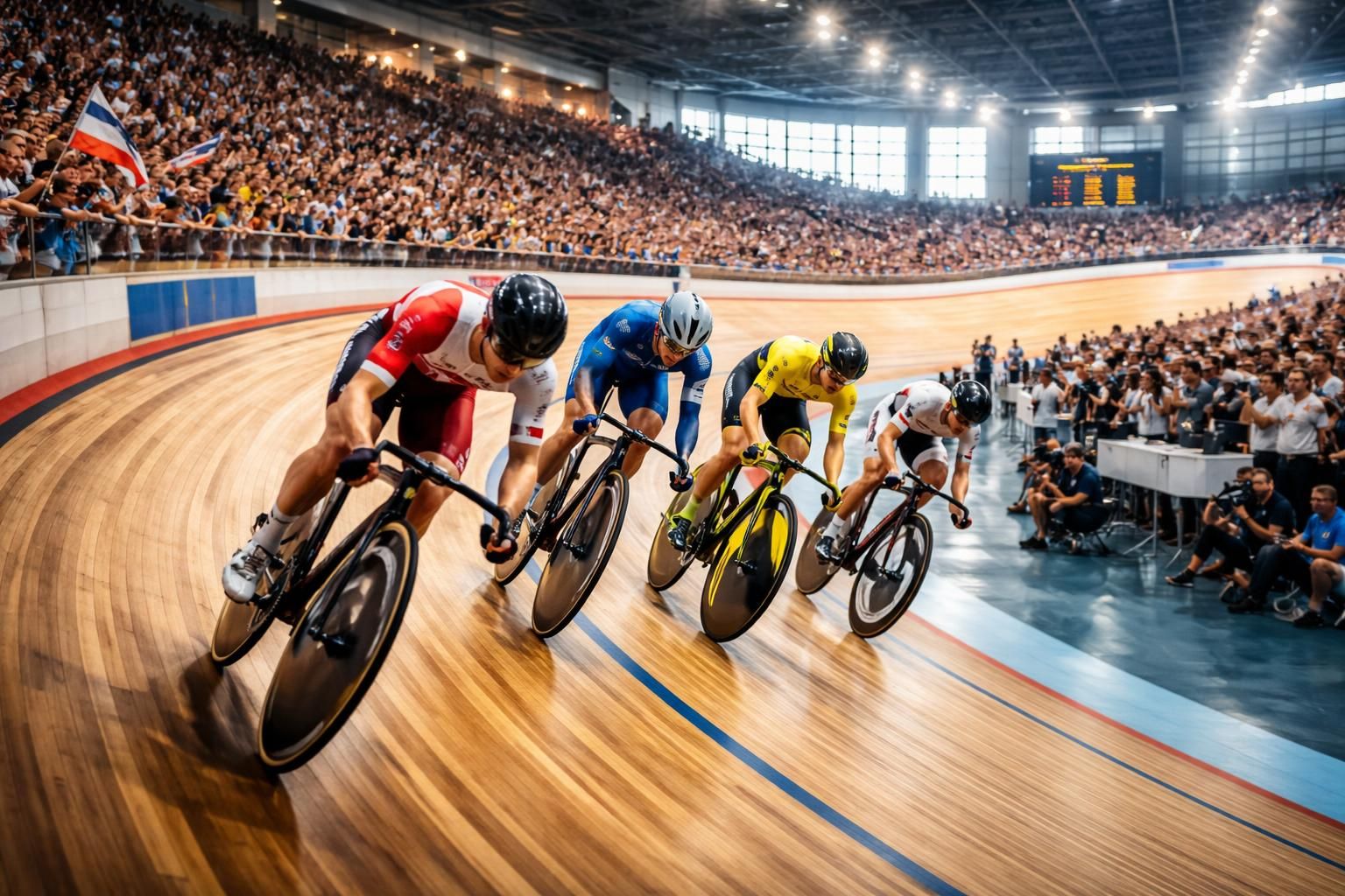 découvrez le récit passionnant d'une journée au cœur du championnat de cyclisme sur piste, entre vitesse, stratégie et émotions intenses.