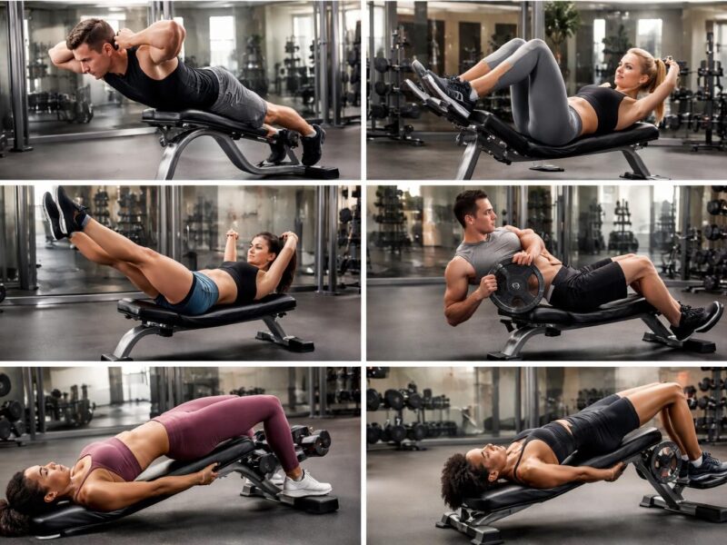 Top 5 des exercices efficaces avec une table de berger pour la musculation