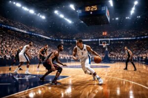 découvrez la durée typique d'un match de basket professionnel, les temps forts et les pauses qui rythment le jeu.