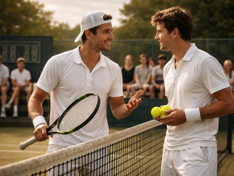 La définition de tennistiquement : une discussion sur le langage du tennis