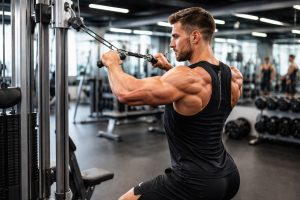 découvrez pourquoi l'exercice pour l'arrière des épaules à la poulie est crucial pour les sportifs, améliorant la posture, la performance et la prévention des blessures.
