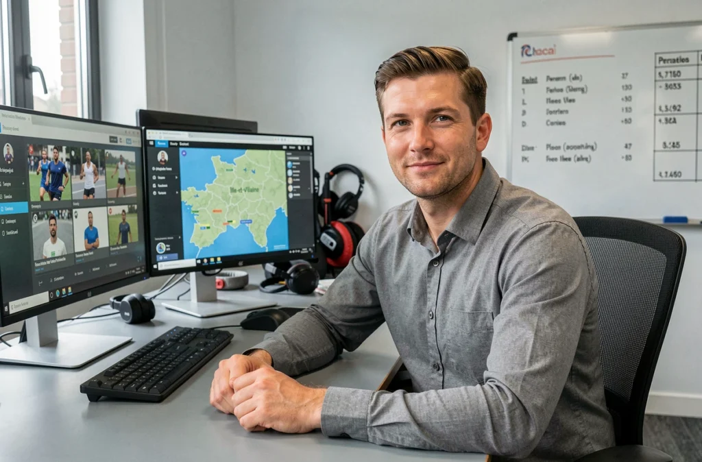 Recruteur de la plateforme Coach Hunter sélectionnant des profils de coachs sportifs en Ille-et-Vilaine